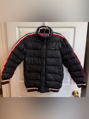 Diesel Black Down-Filled Puffer Jacket with Hood size 12
